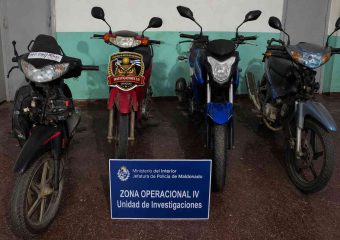 Recuperan varias motos tras intervención de un adolescente de 16 años
