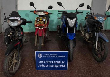 Recuperan varias motos tras intervención de un adolescente de 16 años