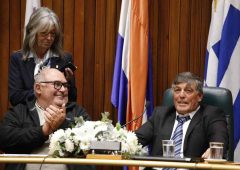 Abella asistió al acto de asunción del nuevo presidente de la Junta Departamental de Maldonado