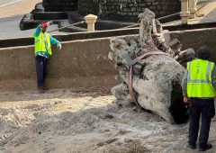Rápida intervención de la IDM dejó la costa en Piriápolis en condiciones