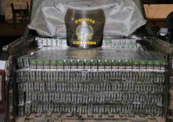 Incautan 4.500 cajillas de cigarrillos en presunta infracción aduanera sobre ruta 3