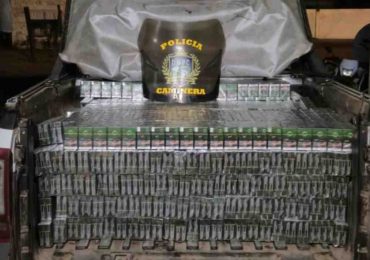 Incautan 4.500 cajillas de cigarrillos en presunta infracción aduanera sobre ruta 3
