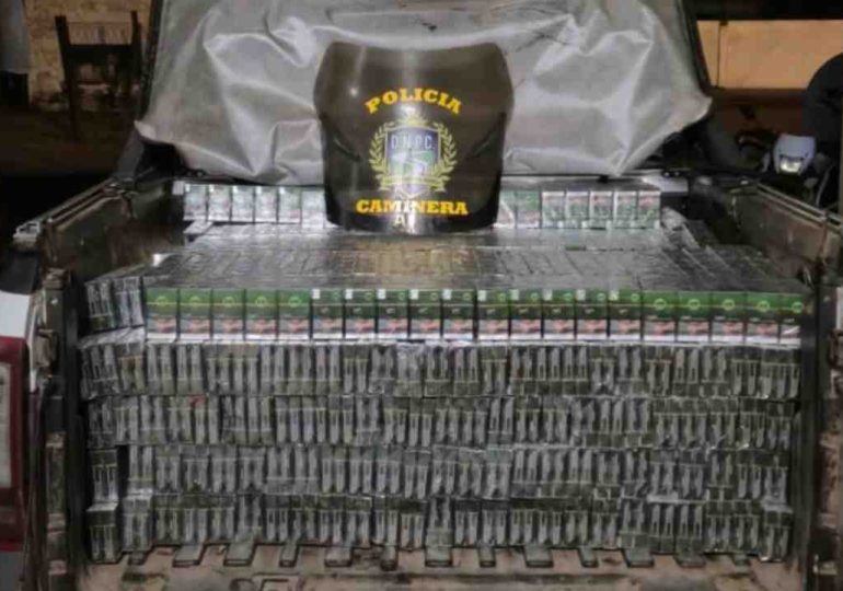 Incautan 4.500 cajillas de cigarrillos en presunta infracción aduanera sobre ruta 3