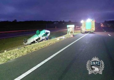 Un hombre murió y otro resultó herido tras un despiste y vuelco en Ruta 8