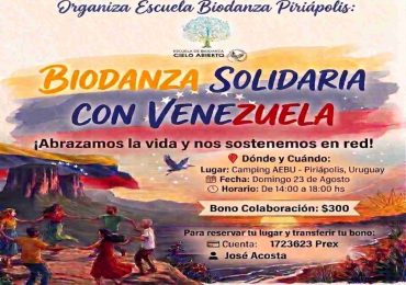 Jornada de Biodanza solidaria se realizará este domingo en Piriápolis