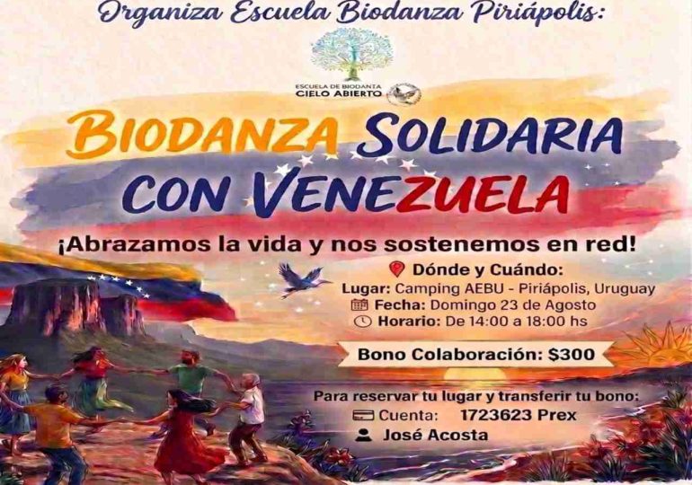 Jornada de Biodanza solidaria se realizará este domingo en Piriápolis