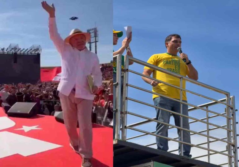 Lula y Flávio Bolsonaro lanzan sus campañas para las elecciones de octubre en Brasil
