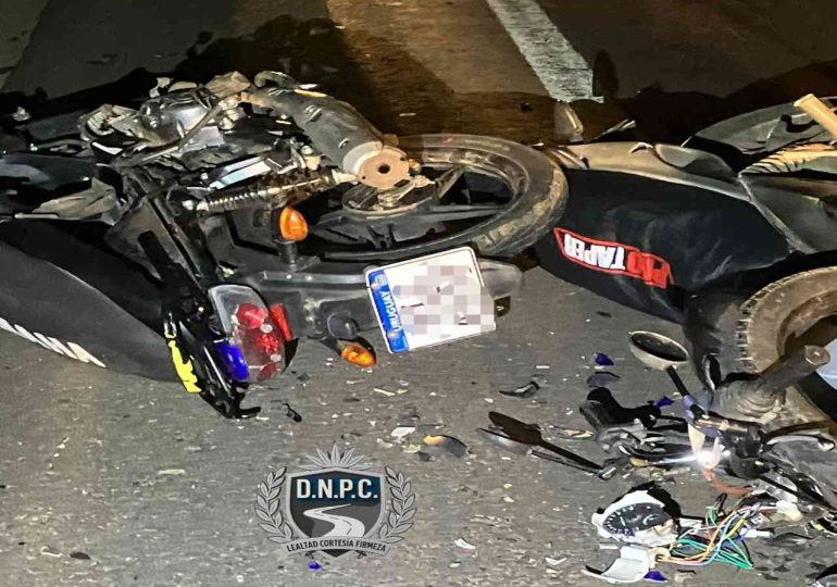 Siniestro fatal entre dos motos dejó un fallecido y un lesionado grave