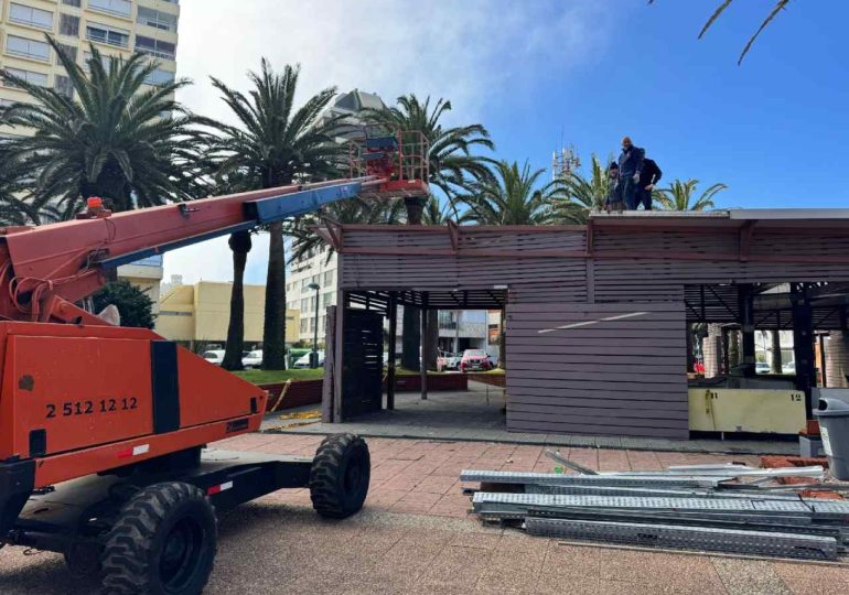 Comenzó la renovación de la Plaza de los Artesanos de Punta del Este
