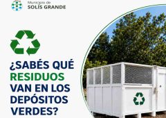 Solís Grande inició campaña sobre uso de depósitos verdes