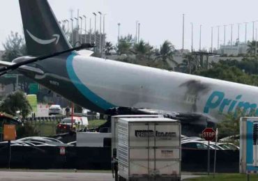 Un avión de Amazon se estrella en el aeropuerto de Miami