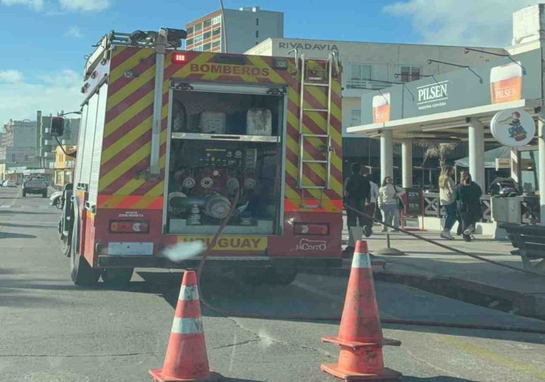 Bomberos controlaron un principio de incendio en un hotel de Piriápolis