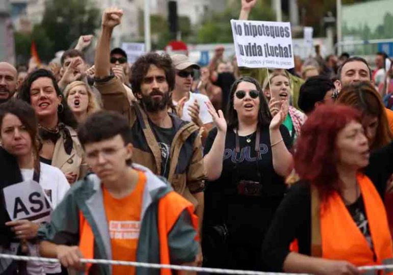 Manifestación en Madrid por el derecho a la vivienda