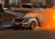 Dos personas detenidas por el incendio de un auto en Punta del Este